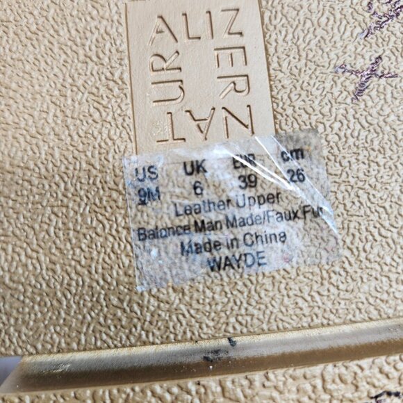 Naturalizer Women's size 9 M Mule  Suede Slip On Platform Golden Maple (372) - Picture 9 of 9